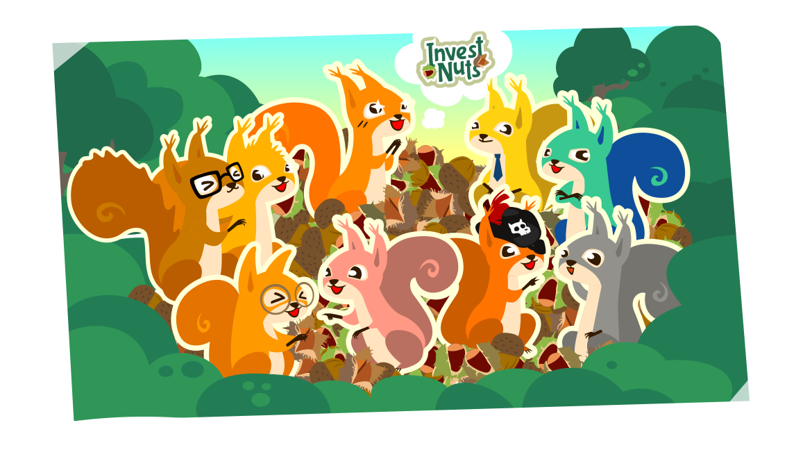 Nine people, nine squirrels