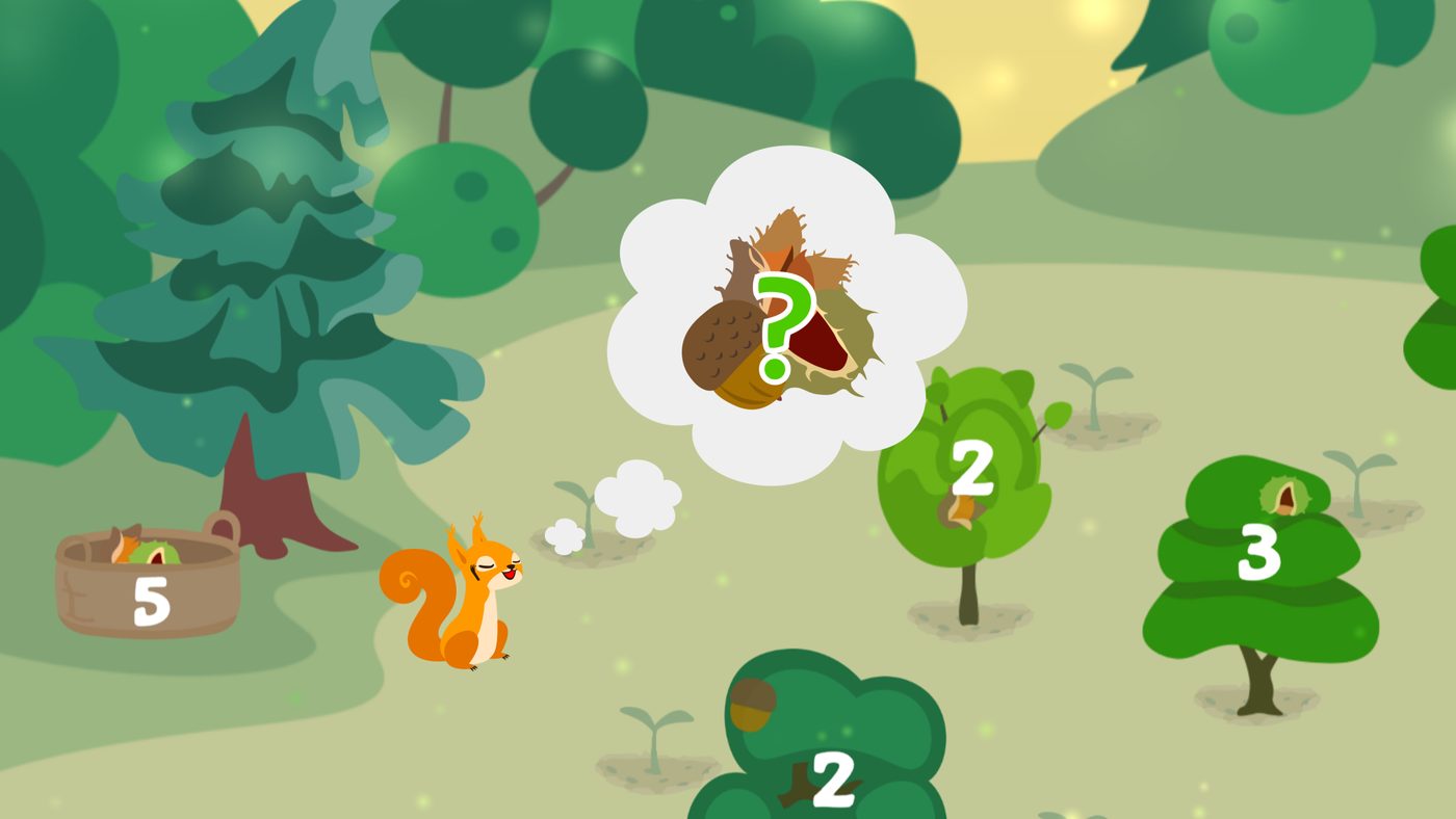 Which tree holds the most nuts?