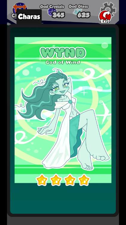 O-Nio! screenshot: Wynd, god of wind