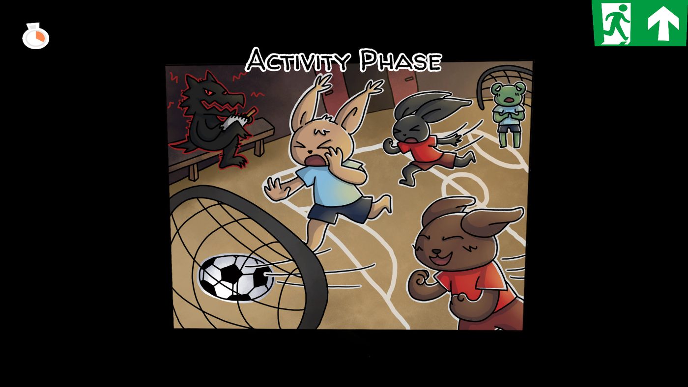 Activity time at the sports club